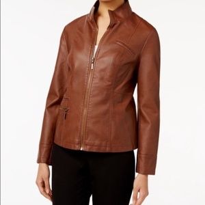Alfani Faux-Leather Jacket